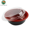 Mikrowavierbare schwarze Poke Donburi Food Verpackung Reisschale